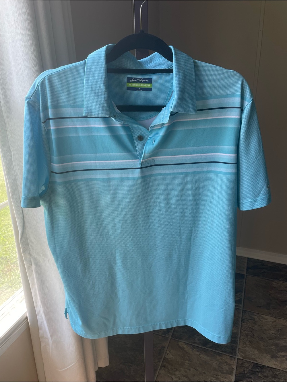 Blue Striped Polo Shirt - Ben Hogan